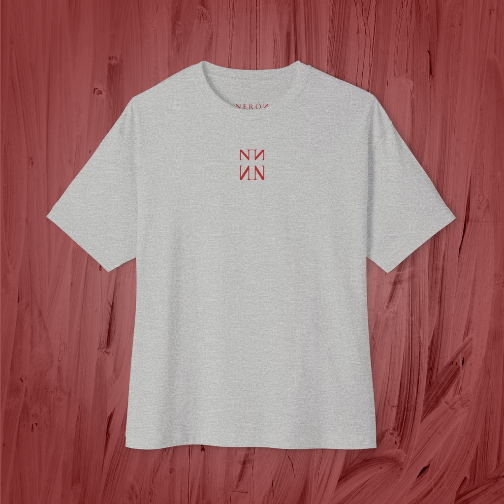 T shirt over sized - ladder to the underworld.- red colection