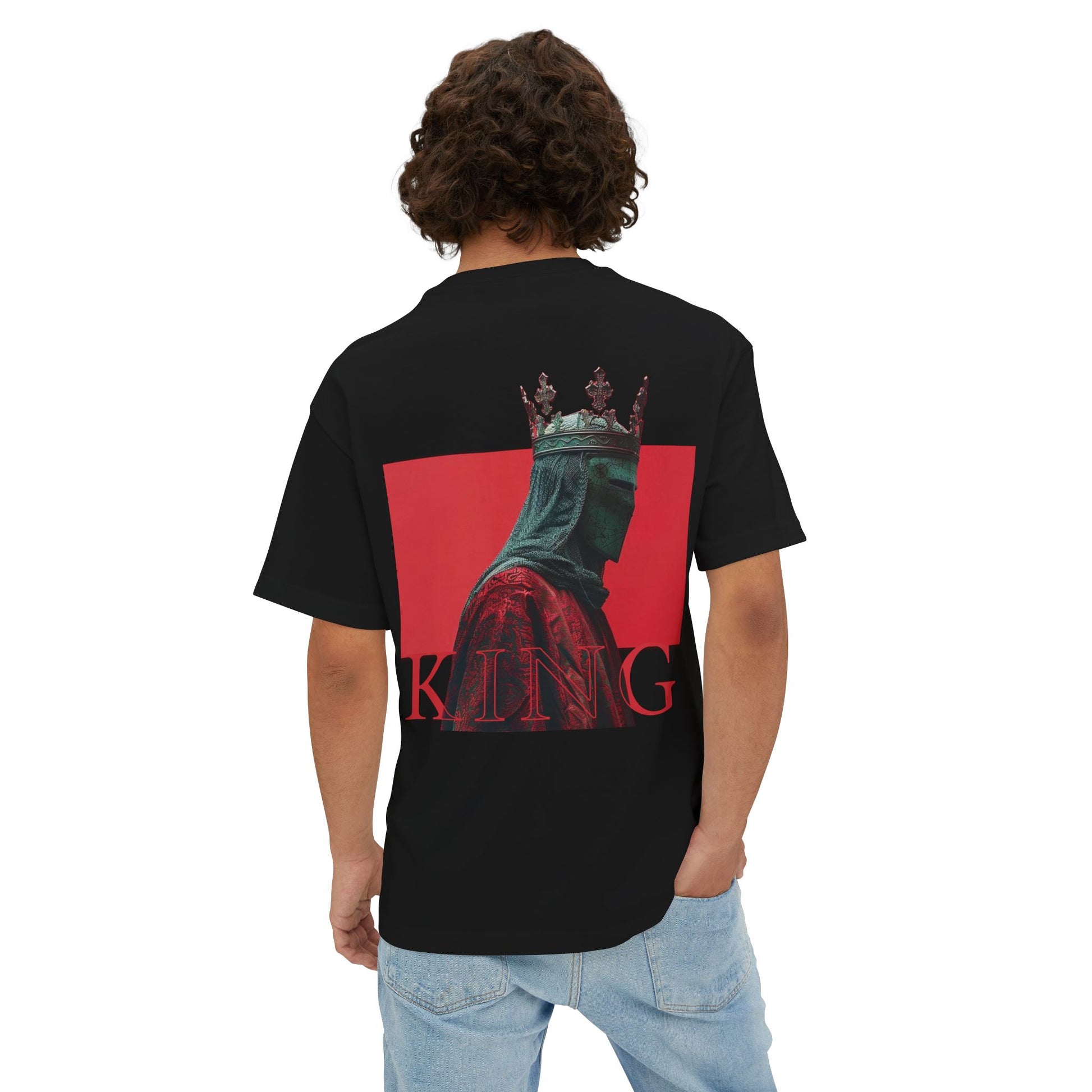 Unisex Oversized Boxy Tee - king red collection