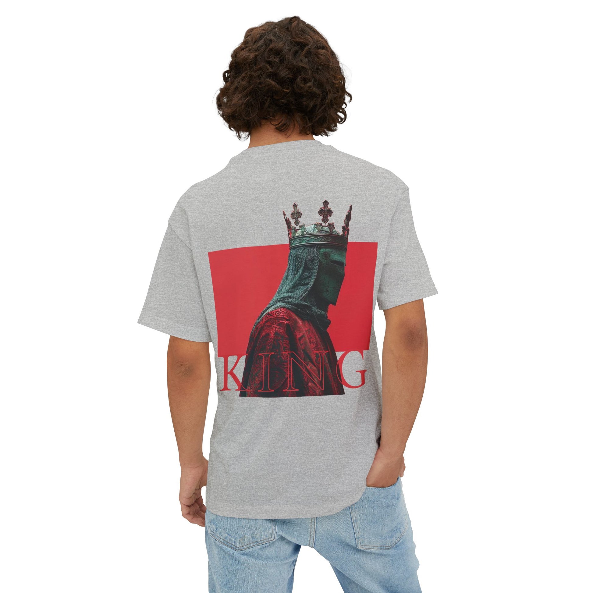 Unisex Oversized Boxy Tee - king red collection