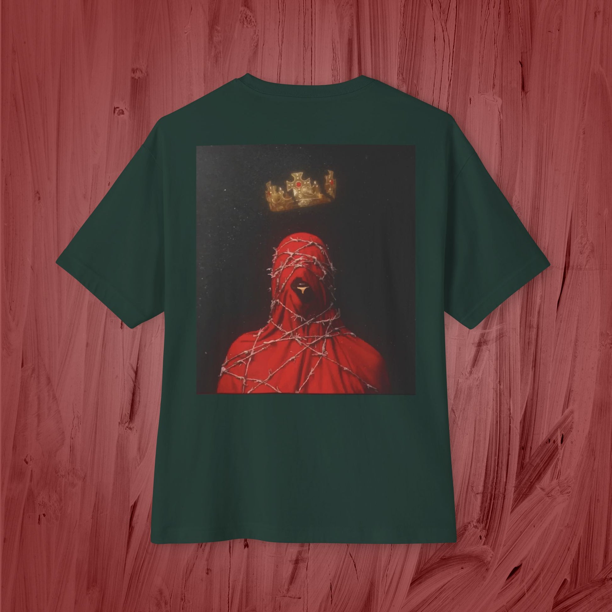 Artistic Unisex Oversized Boxy Tee - Casual Fashion, Graphic Tee, Statement Top, Trendy Clothing, Unique Gift Idea