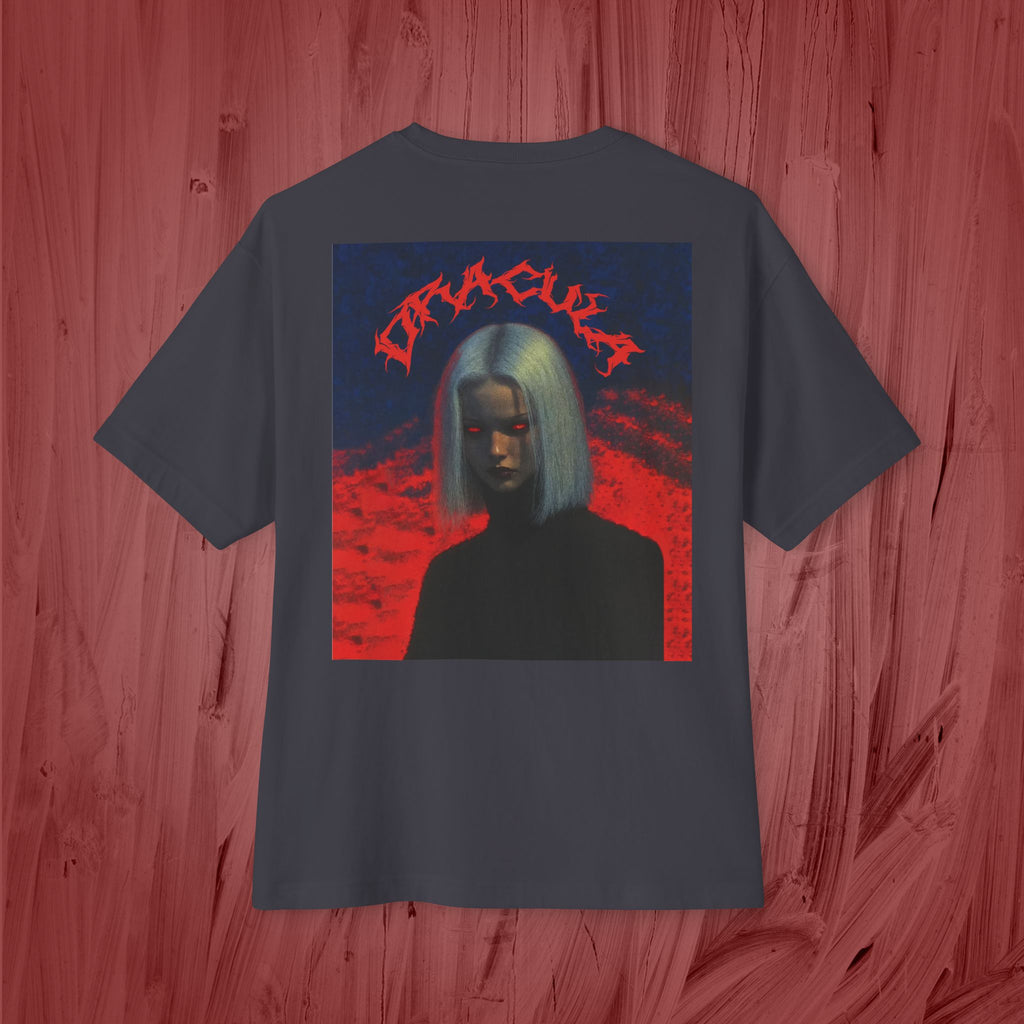 Unisex Oversized Boxy Shirt, Dracula.-Red colection