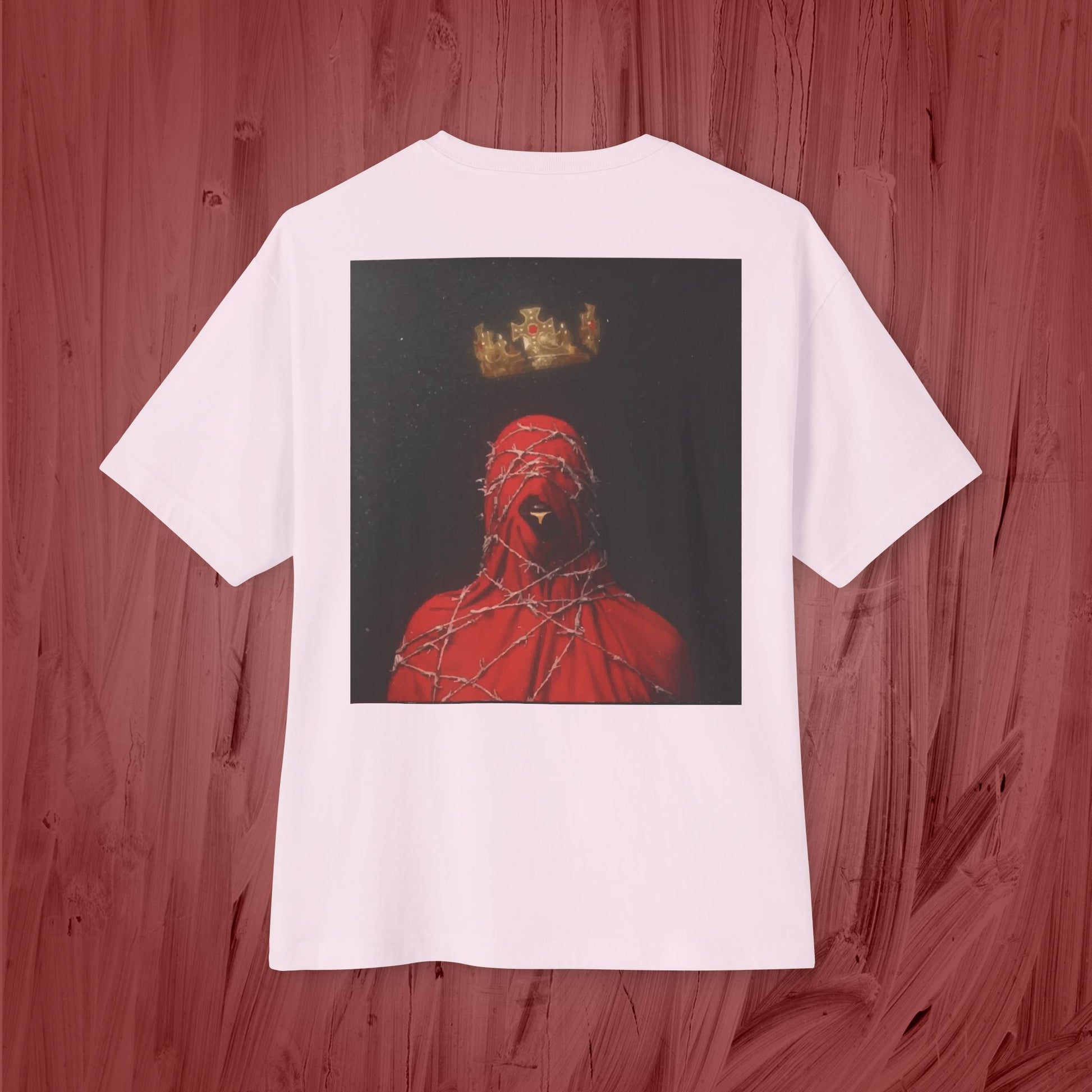 Artistic Unisex Oversized Boxy Tee - Casual Fashion, Graphic Tee, Statement Top, Trendy Clothing, Unique Gift Idea