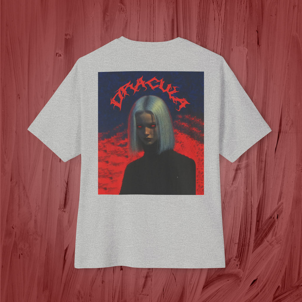 Unisex Oversized Boxy Shirt, Dracula.-Red colection