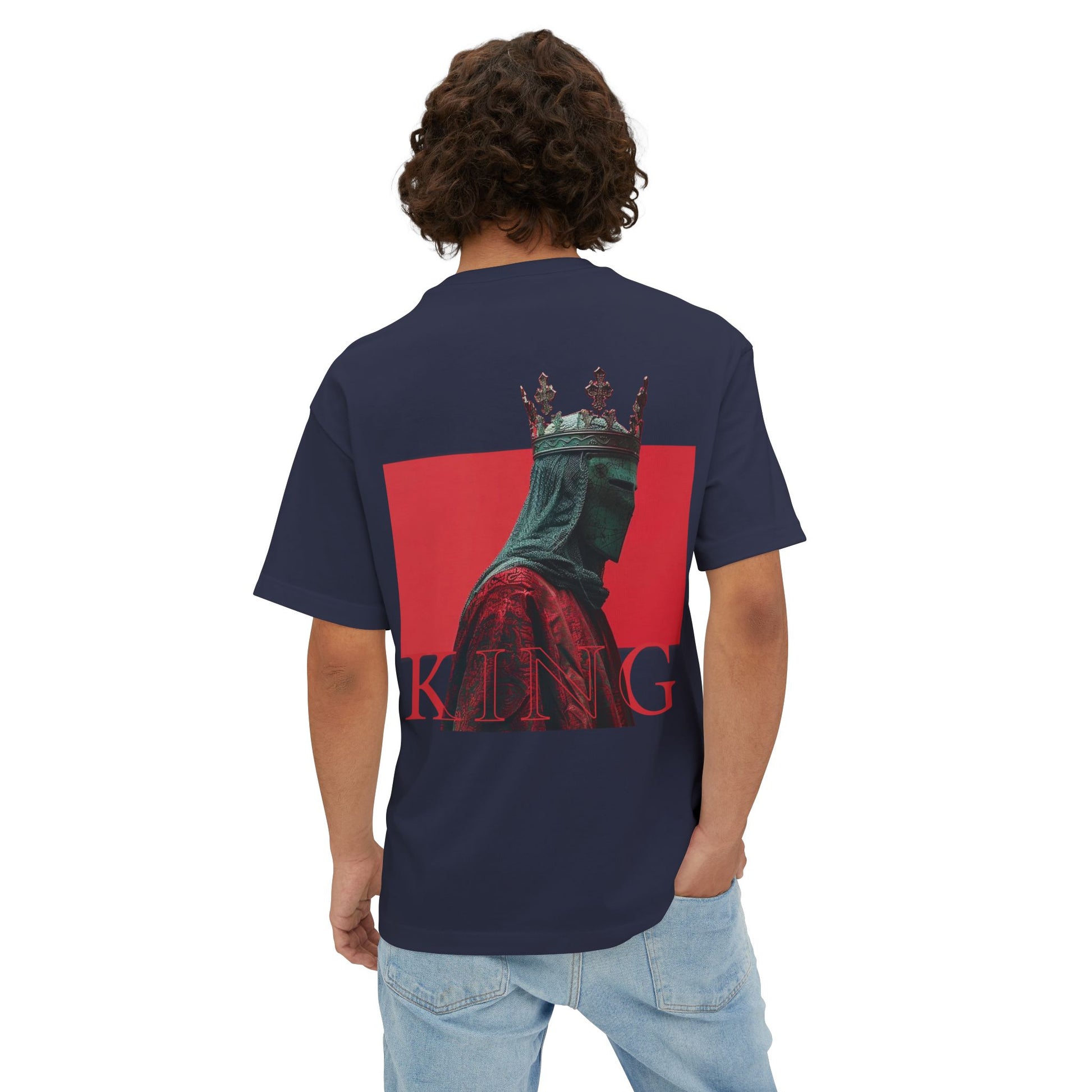 Unisex Oversized Boxy Tee - king red collection