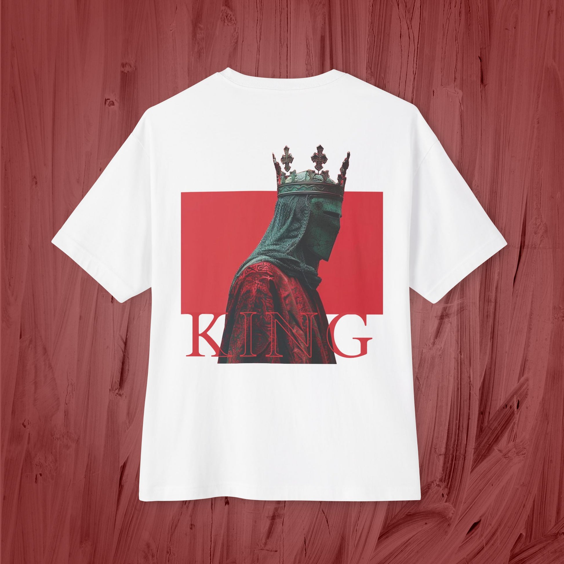 Unisex Oversized Boxy Tee - king red collection
