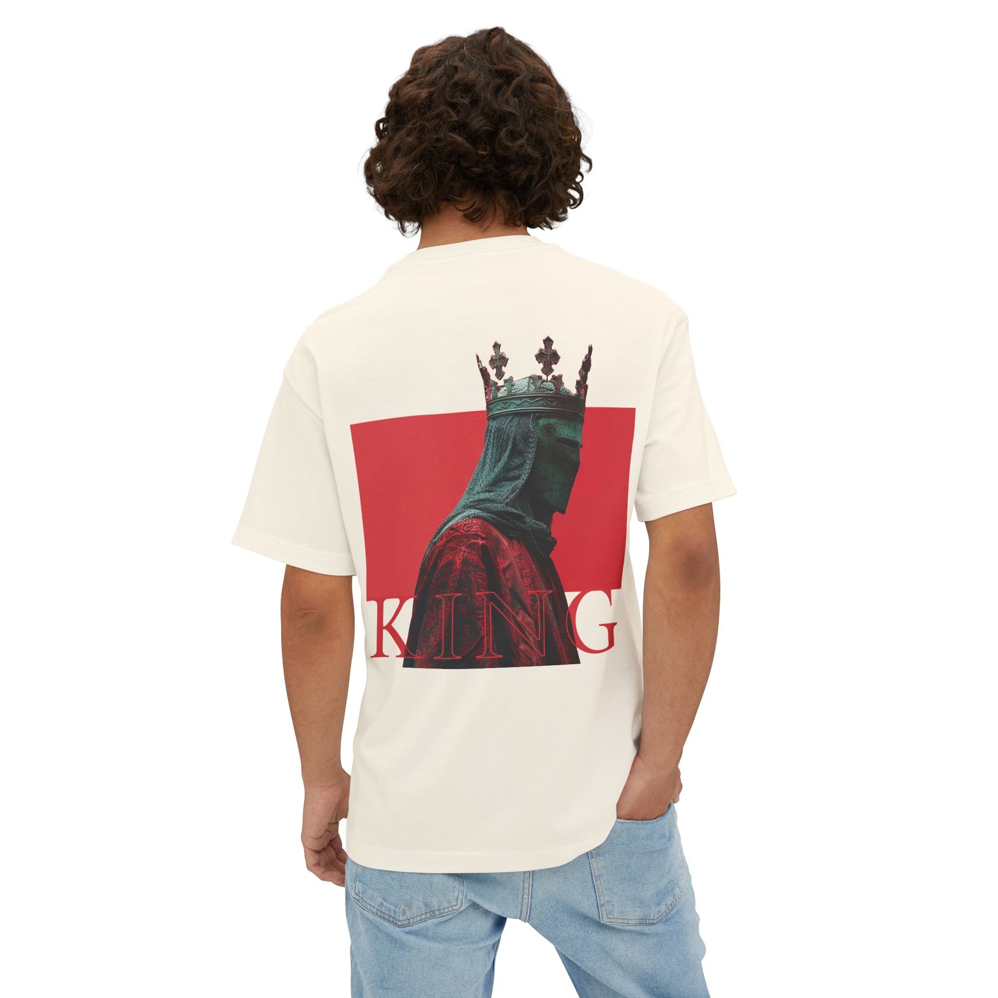 Unisex Oversized Boxy Tee - king red collection