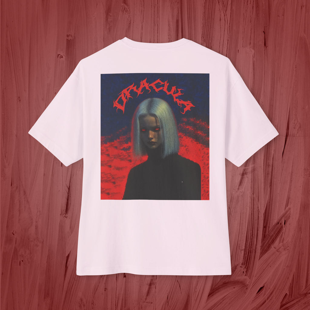 Unisex Oversized Boxy Shirt, Dracula.-Red colection