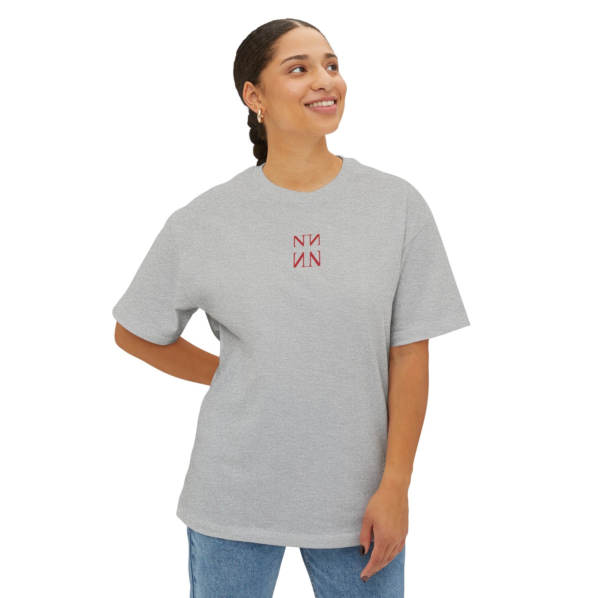 Unisex Oversized Boxy Shirt, Dracula.-Red colection