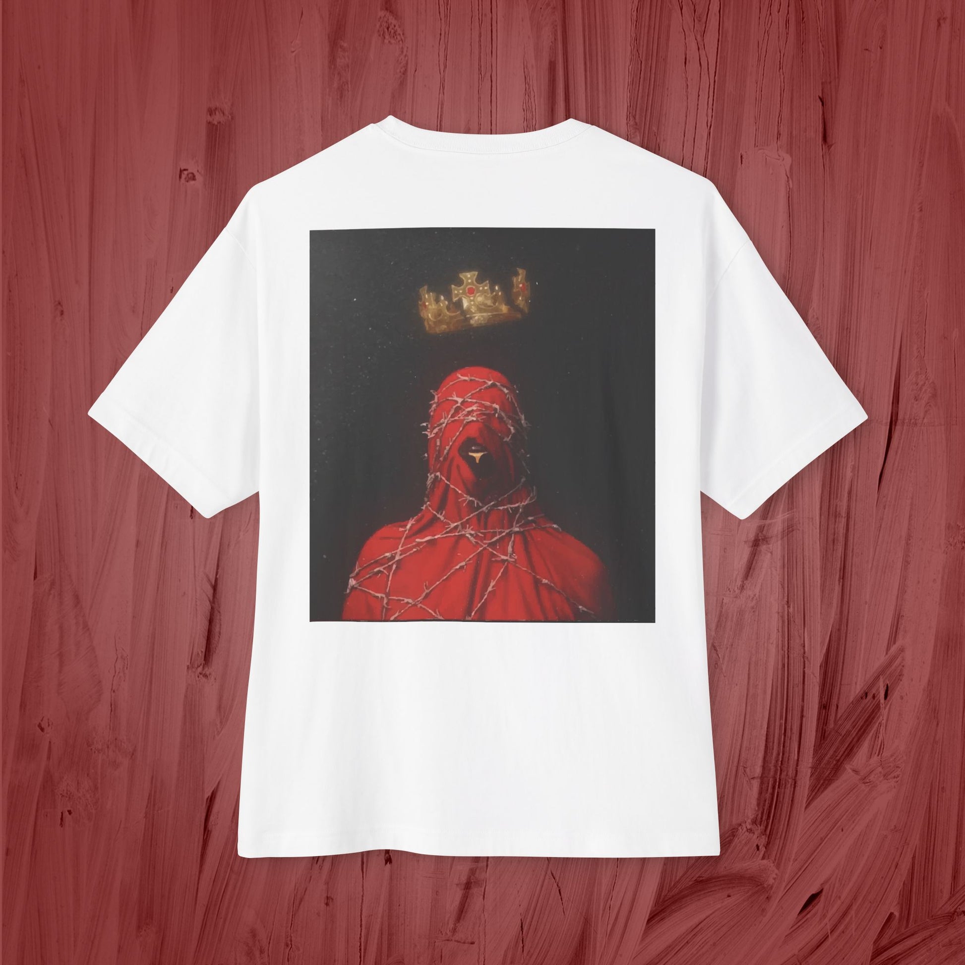 Artistic Unisex Oversized Boxy Tee - Casual Fashion, Graphic Tee, Statement Top, Trendy Clothing, Unique Gift Idea