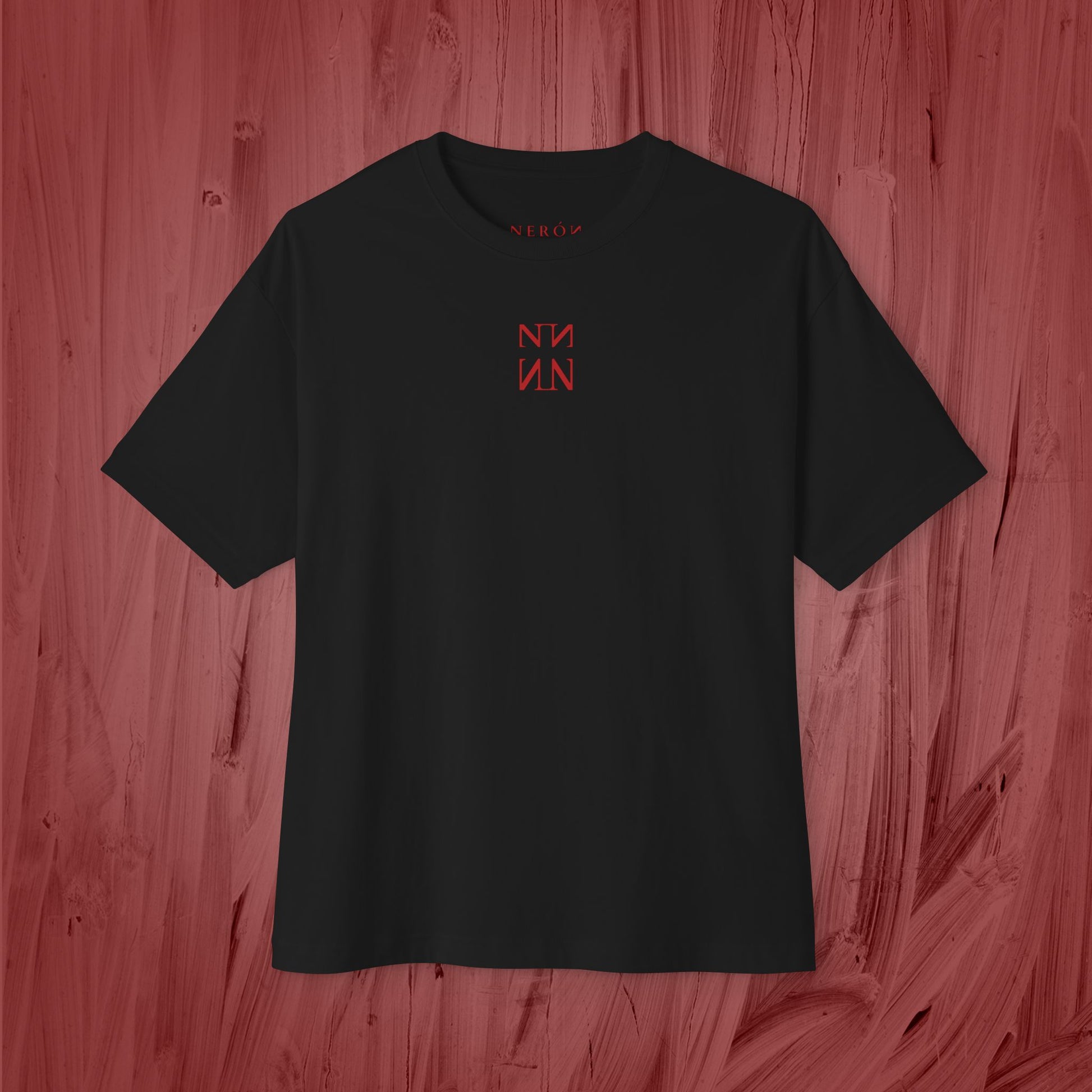 T shirt over sized - ladder to the underworld.- red colection
