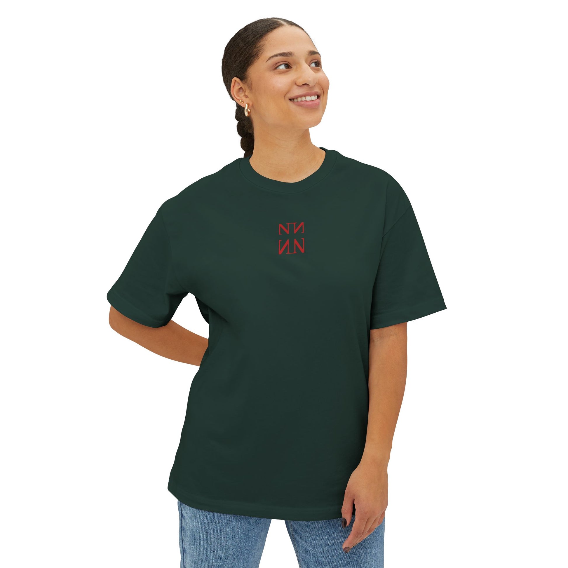 Unisex Oversized Boxy Shirt, Dracula.-Red colection