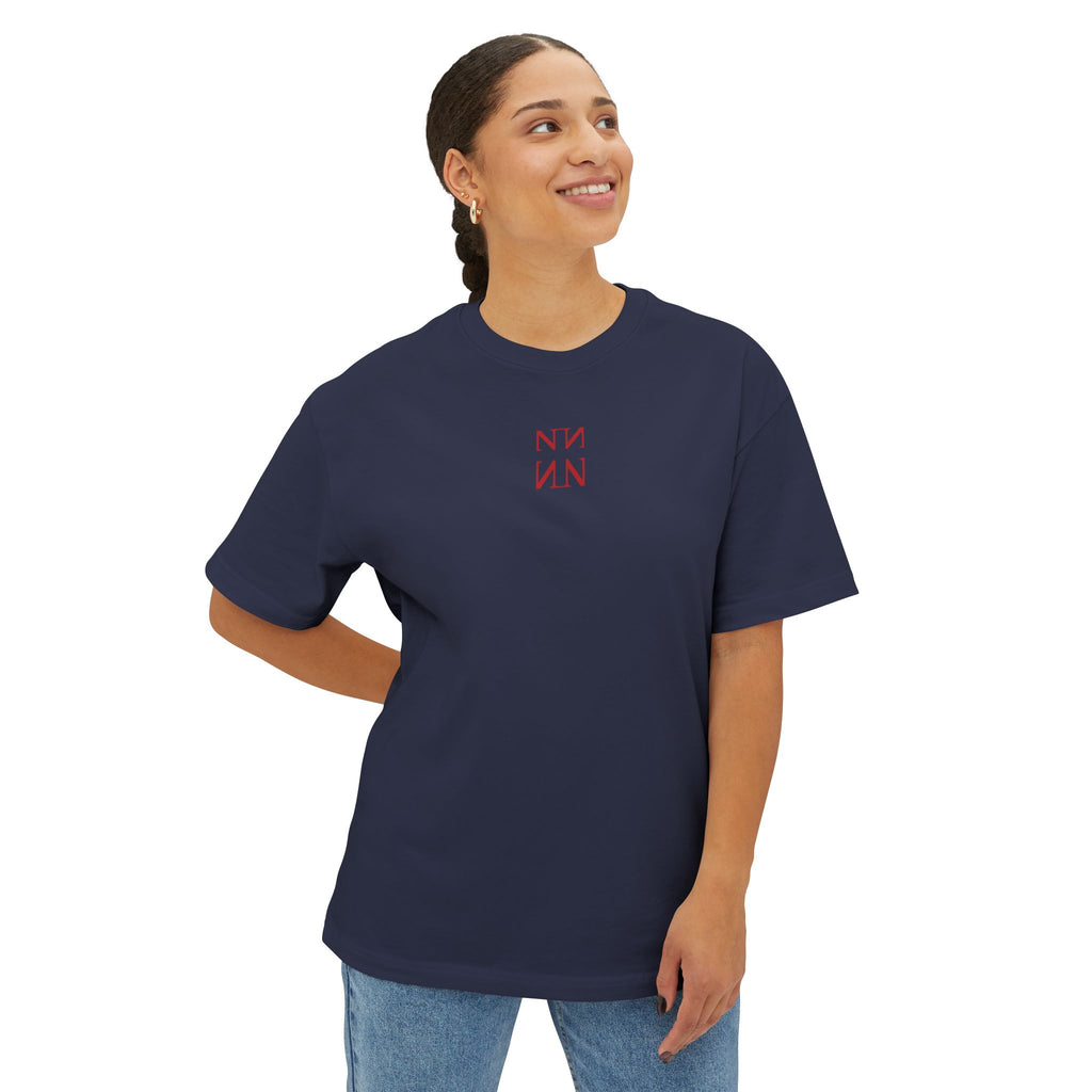 Unisex Oversized Boxy Shirt, Dracula.-Red colection