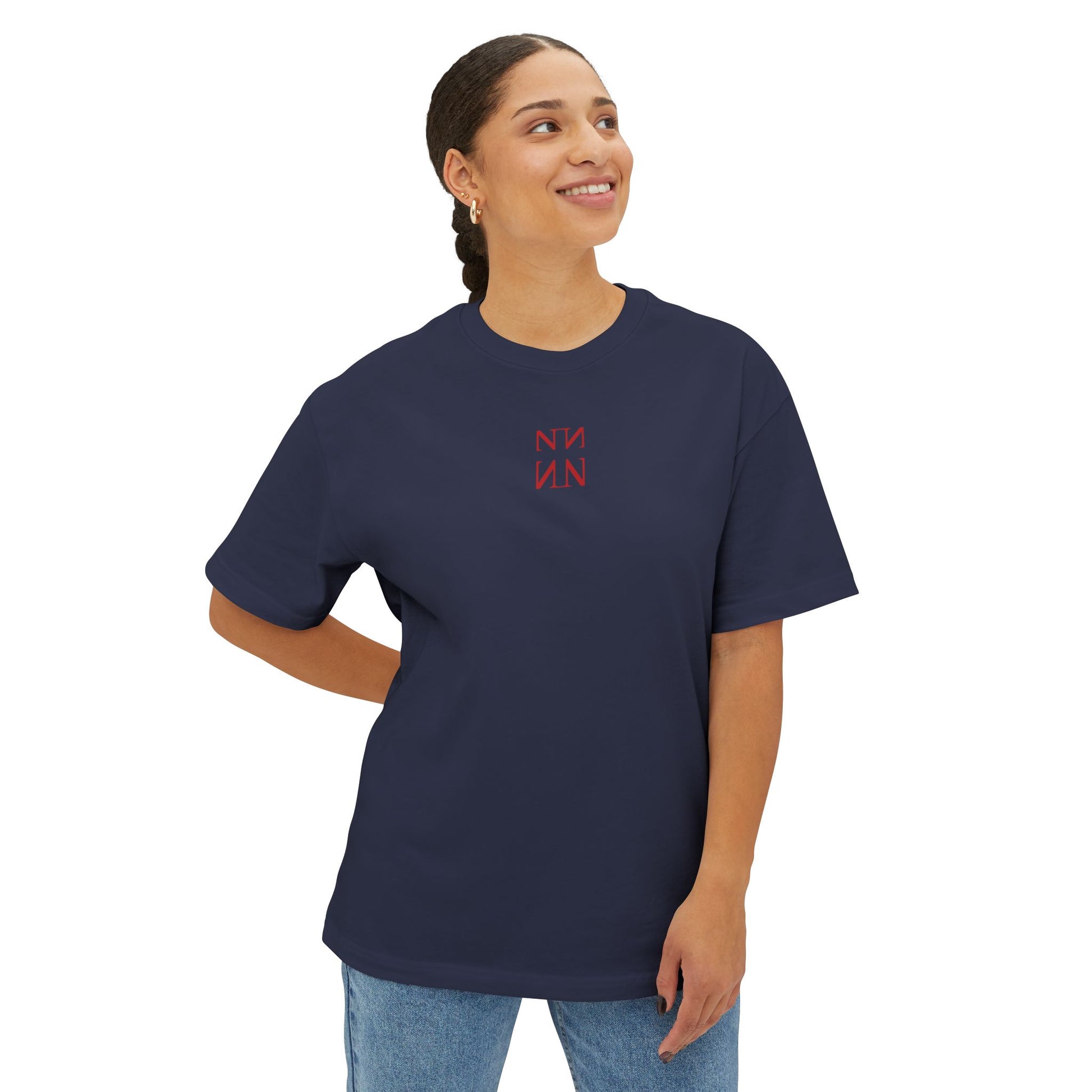 Unisex Oversized Boxy Shirt, Dracula.-Red colection
