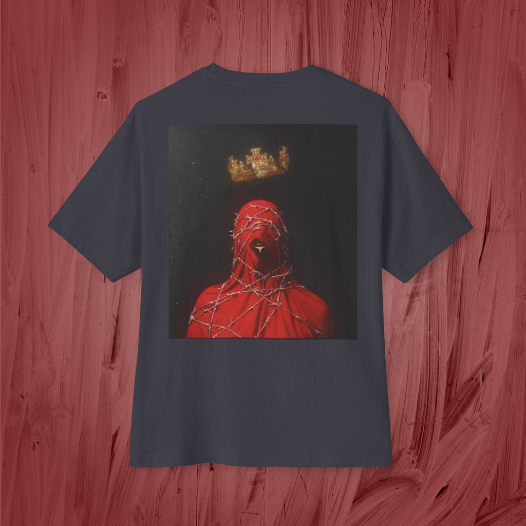 Artistic Unisex Oversized Boxy Tee - Casual Fashion, Graphic Tee, Statement Top, Trendy Clothing, Unique Gift Idea