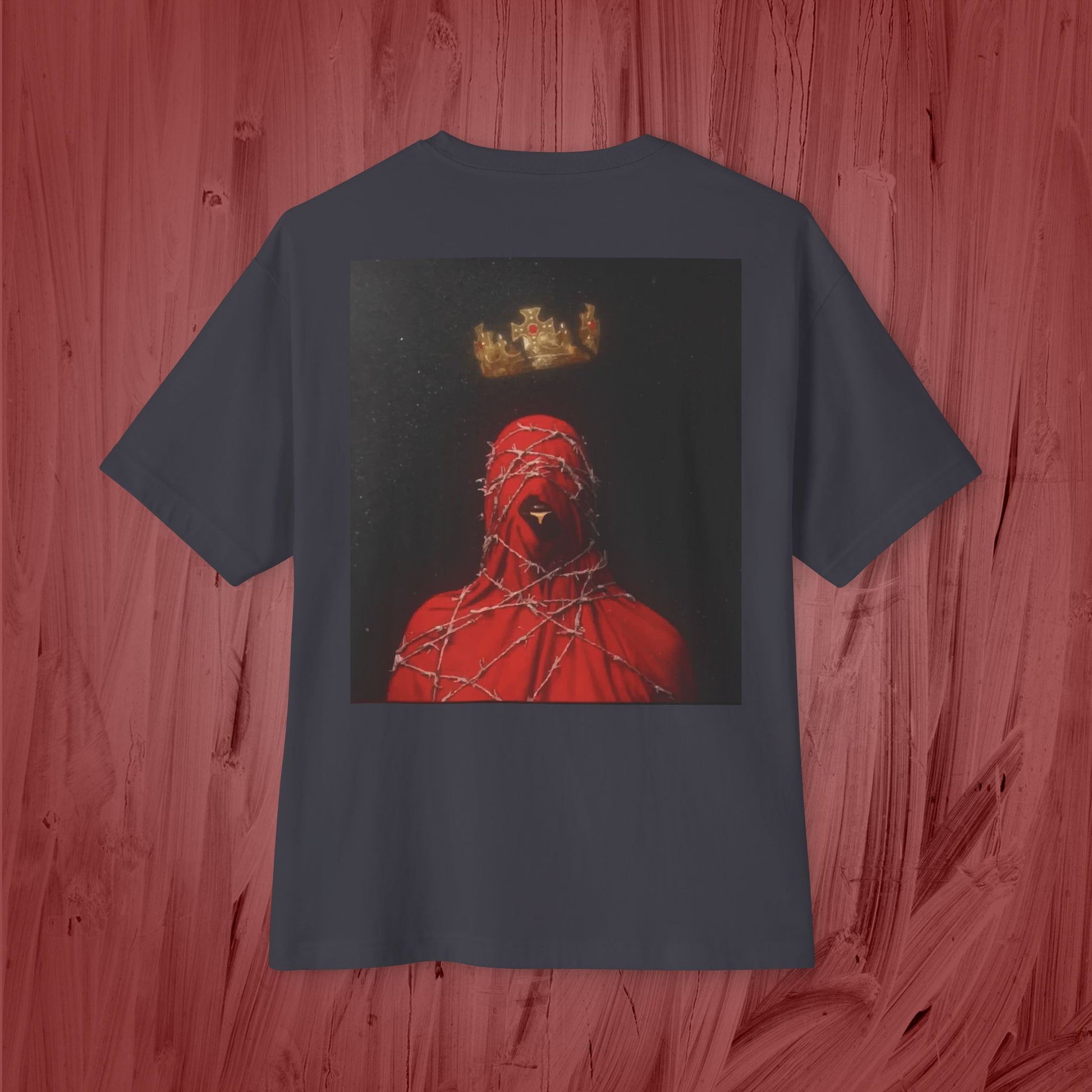 Artistic Unisex Oversized Boxy Tee - Casual Fashion, Graphic Tee, Statement Top, Trendy Clothing, Unique Gift Idea