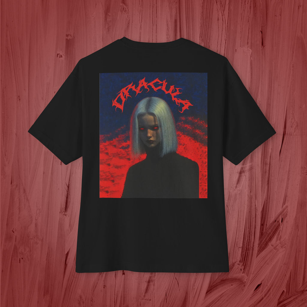 Unisex Oversized Boxy Shirt, Dracula.-Red colection