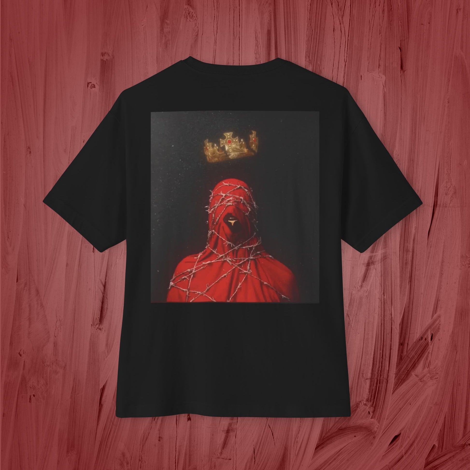 Artistic Unisex Oversized Boxy Tee - Casual Fashion, Graphic Tee, Statement Top, Trendy Clothing, Unique Gift Idea