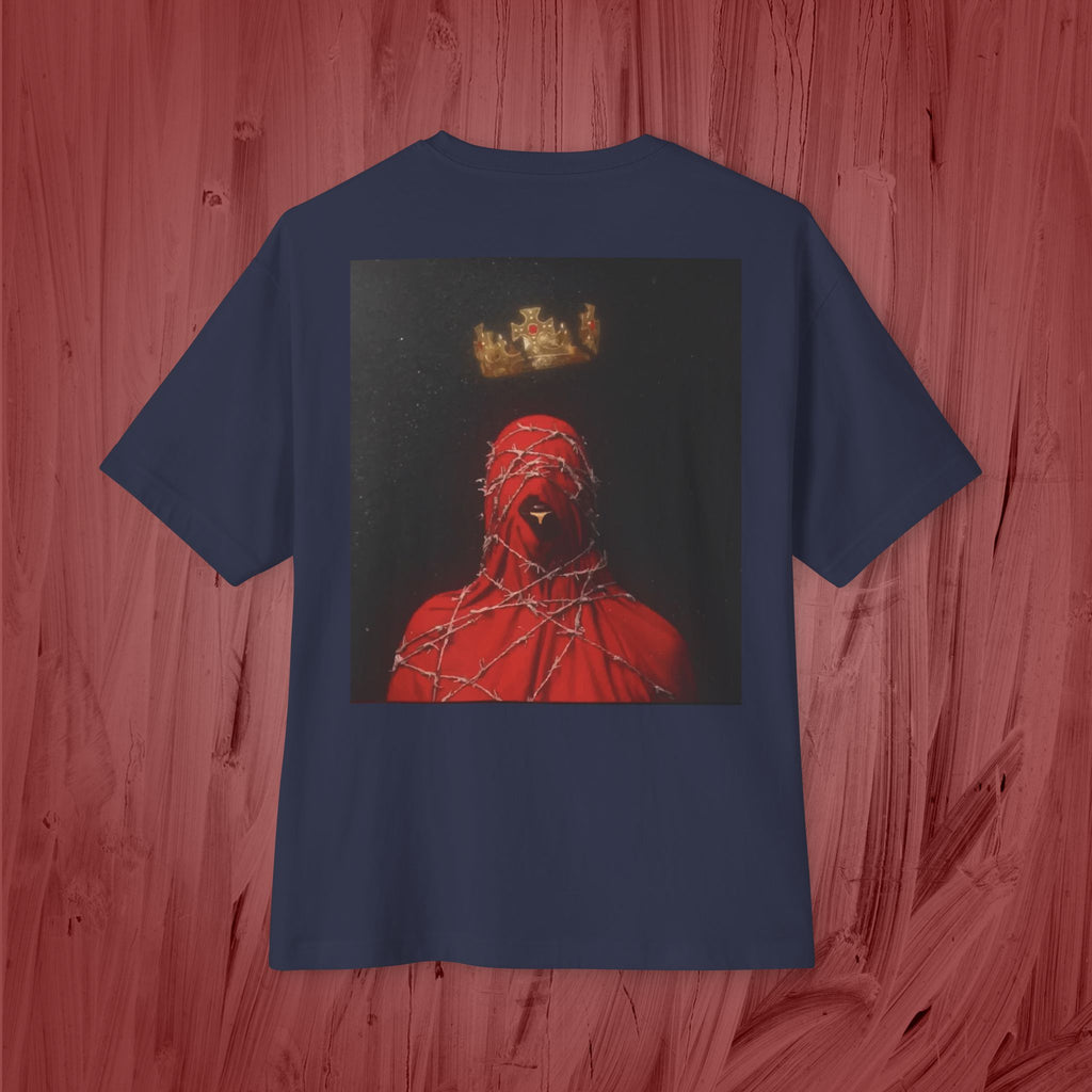 Artistic Unisex Oversized Boxy Tee - Casual Fashion, Graphic Tee, Statement Top, Trendy Clothing, Unique Gift Idea