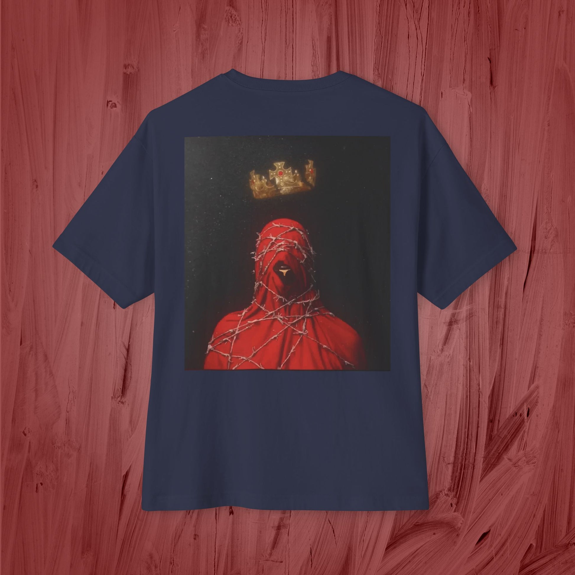 Artistic Unisex Oversized Boxy Tee - Casual Fashion, Graphic Tee, Statement Top, Trendy Clothing, Unique Gift Idea