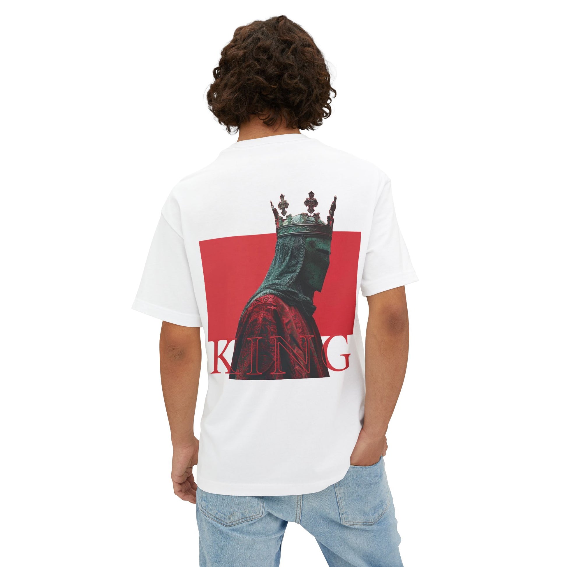 Unisex Oversized Boxy Tee - king red collection