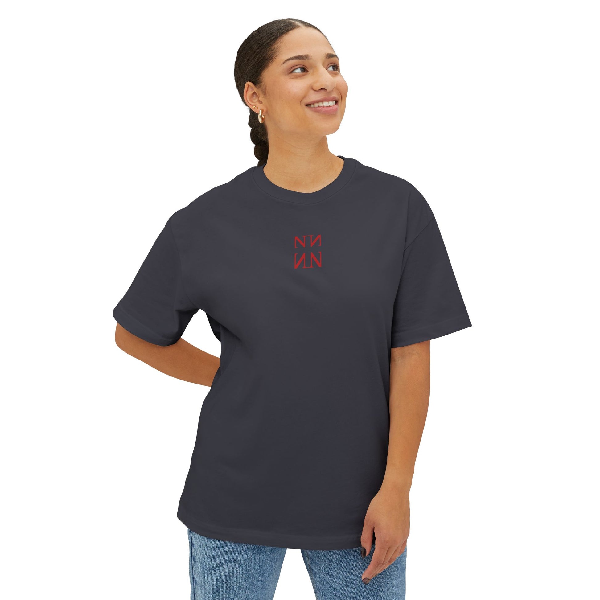 Unisex Oversized Boxy Shirt, Dracula.-Red colection