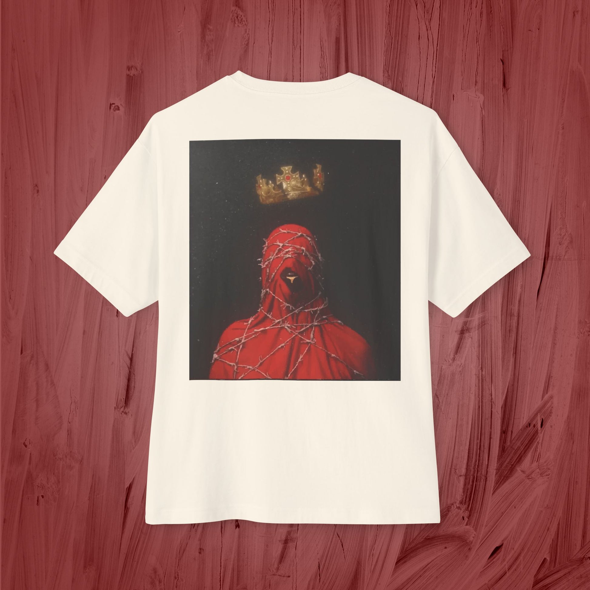 Artistic Unisex Oversized Boxy Tee - Casual Fashion, Graphic Tee, Statement Top, Trendy Clothing, Unique Gift Idea