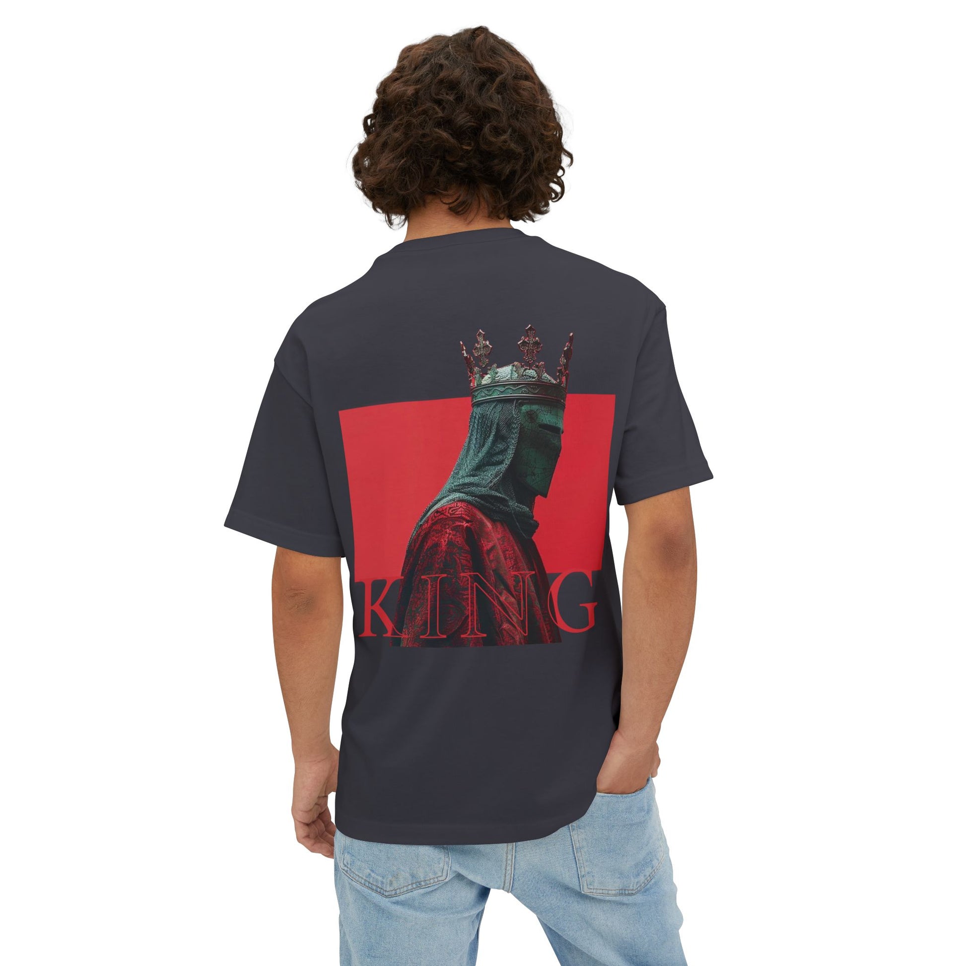 Unisex Oversized Boxy Tee - king red collection